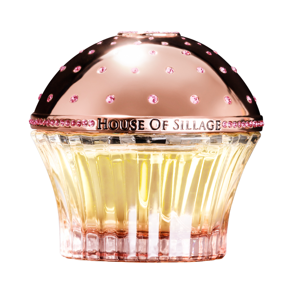Hauts Bijoux fragrance in rose gold cup with rose gold Swarovski crystals 
