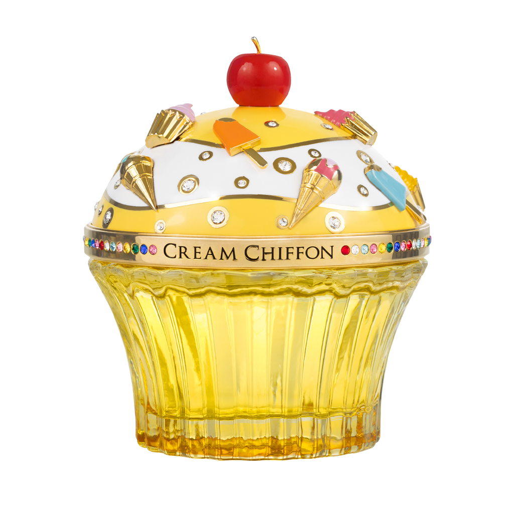 Sweet Parfume with ice cream around , strawberries 
